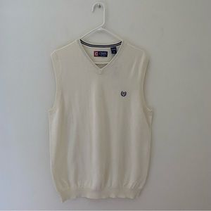 Cozy Season | Chaps | White Knit Vest